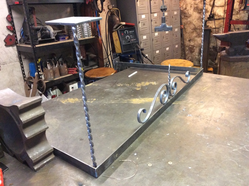 blacksmith custom table base